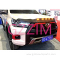 Hilux Revo 2016-2021 front hood guard with lamp